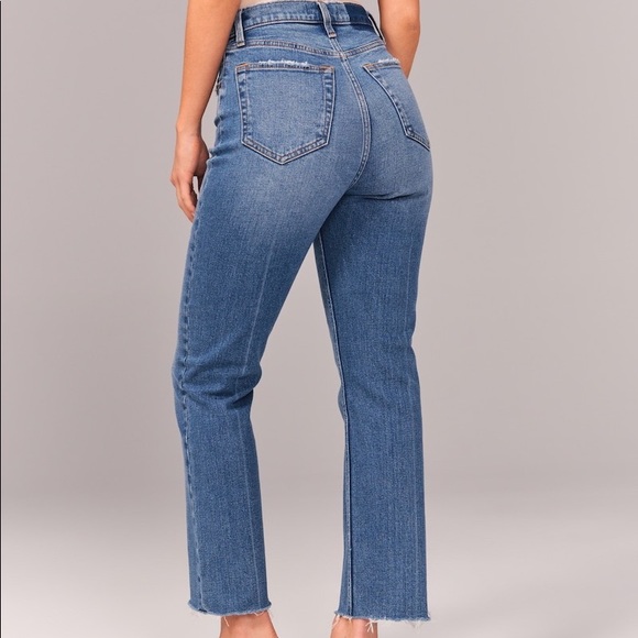 Abercrombie & Fitch Jeans | Curve Love Ultra High Rise Ankle Straight Jeans | Poshmark